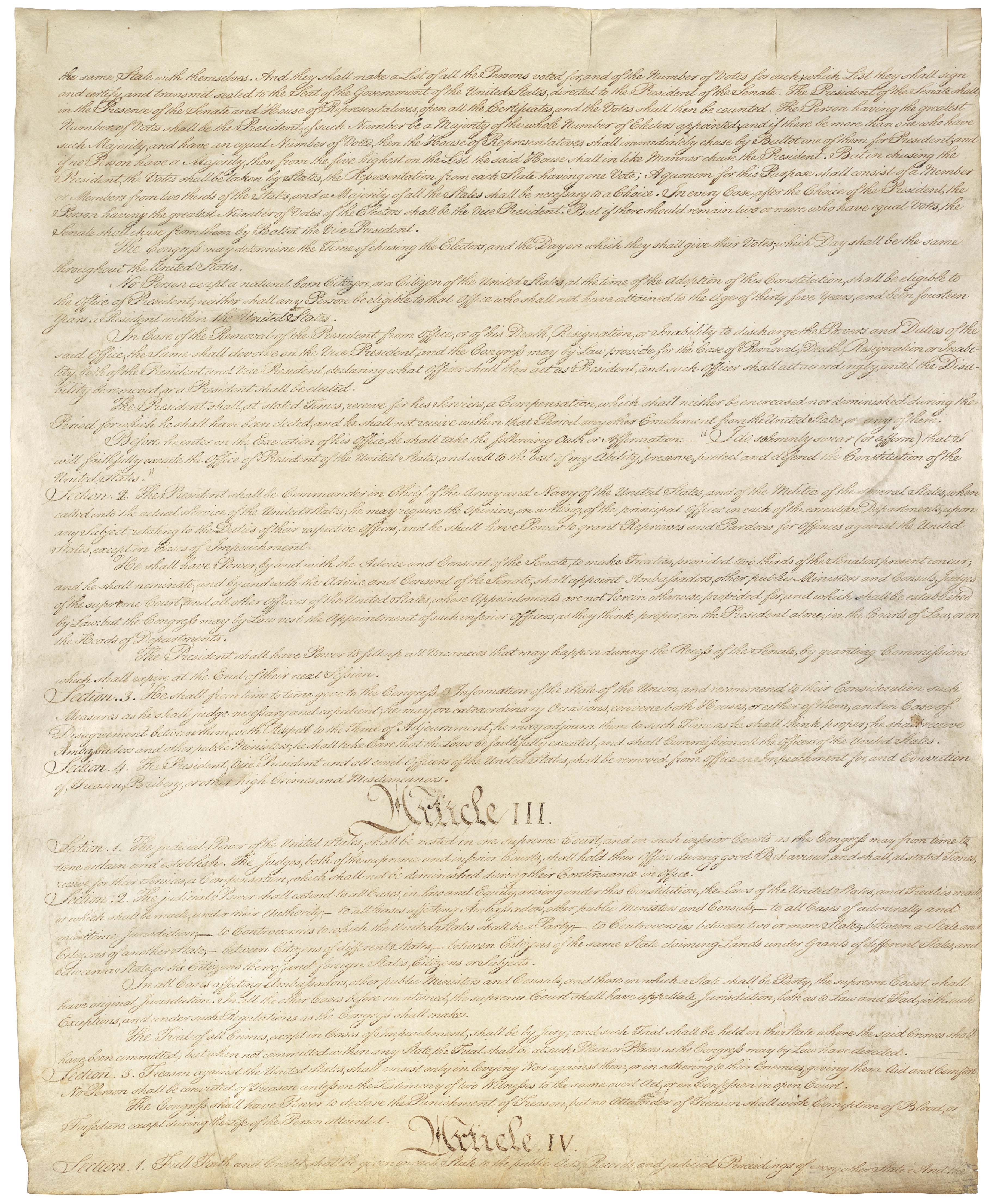 Page 3 of the U.S. Constitution