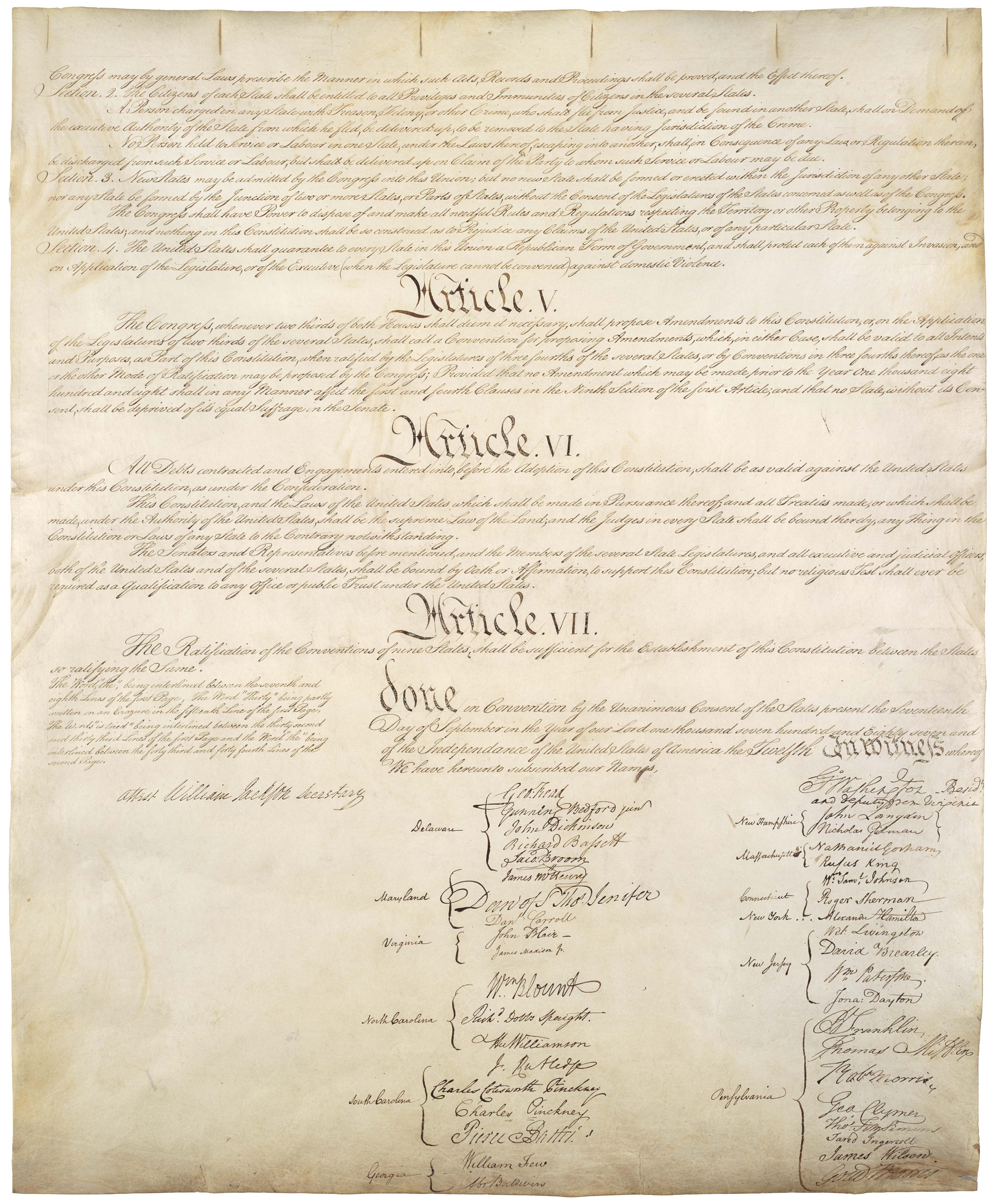 Page 4 of the U.S. Constitution